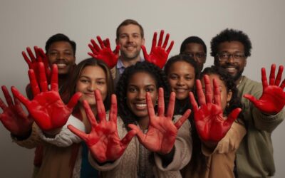 Hoy levantamos las Manos Rojas por la niñez.