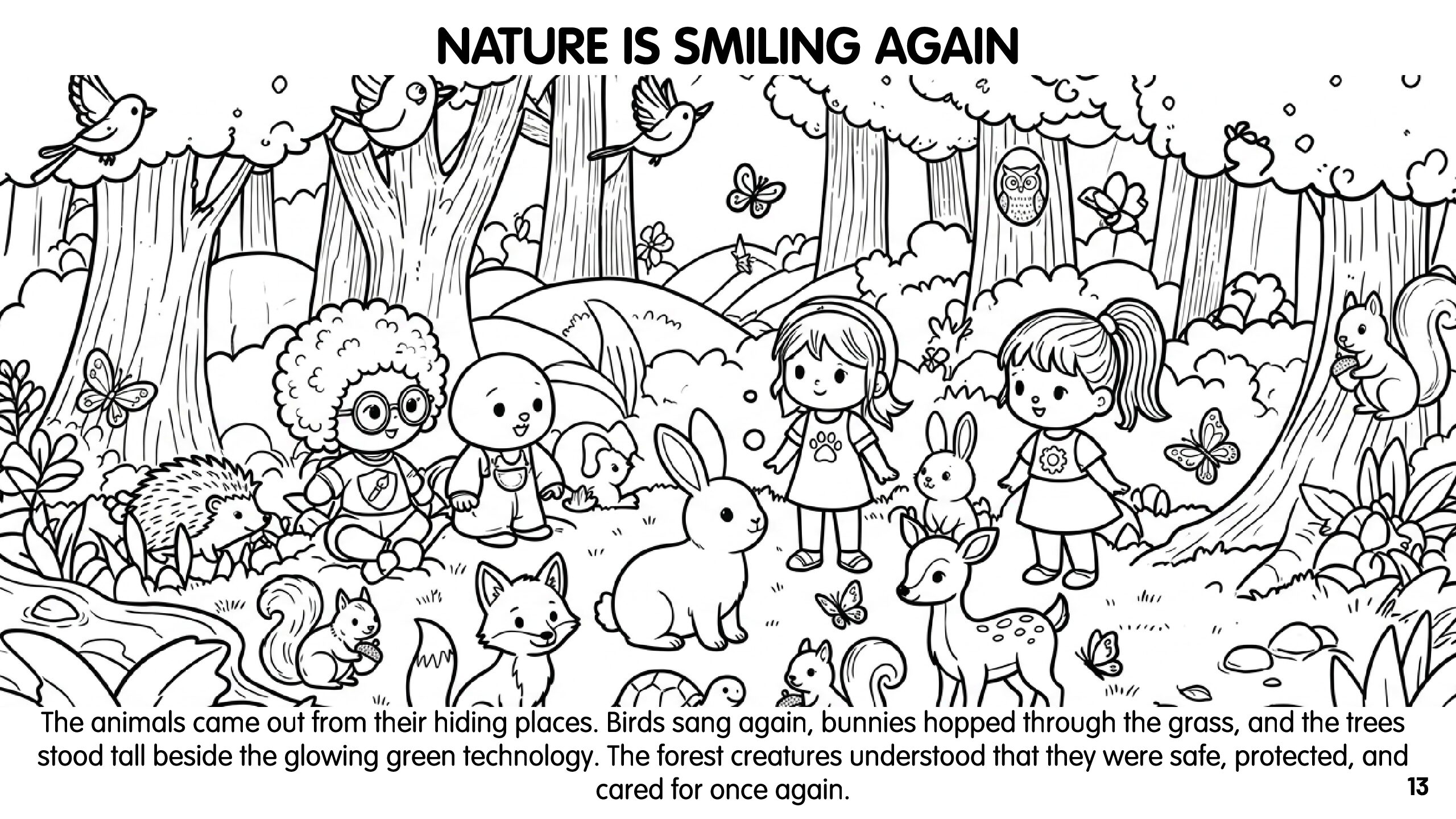 ENGLISH BOOK 2 - Humanpace Girls - Coloring Storybook - Blue Ray - Imagen 4
