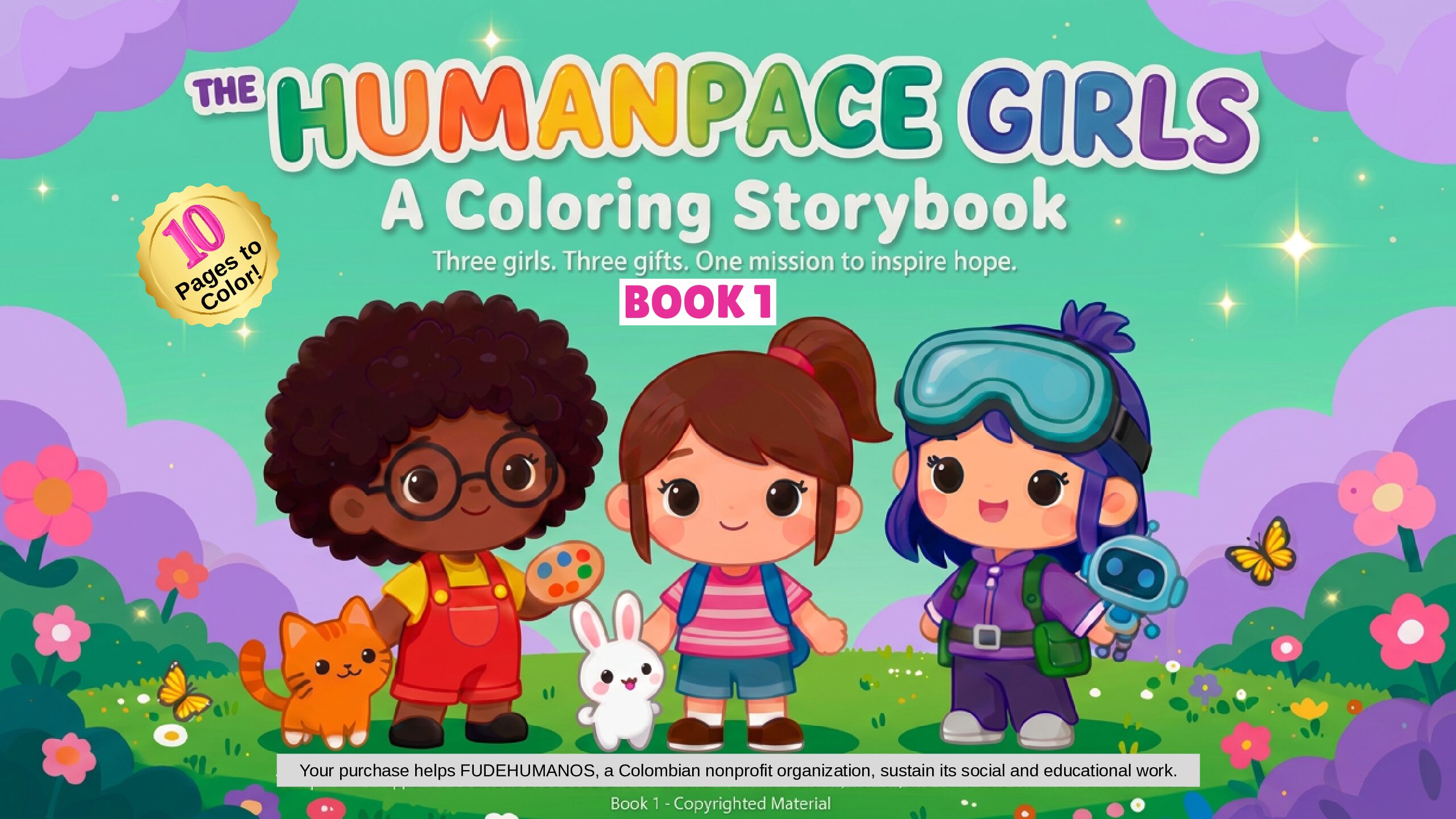 ENGLISH BOOK 1 – Humanpace Girls Coloring Storybook