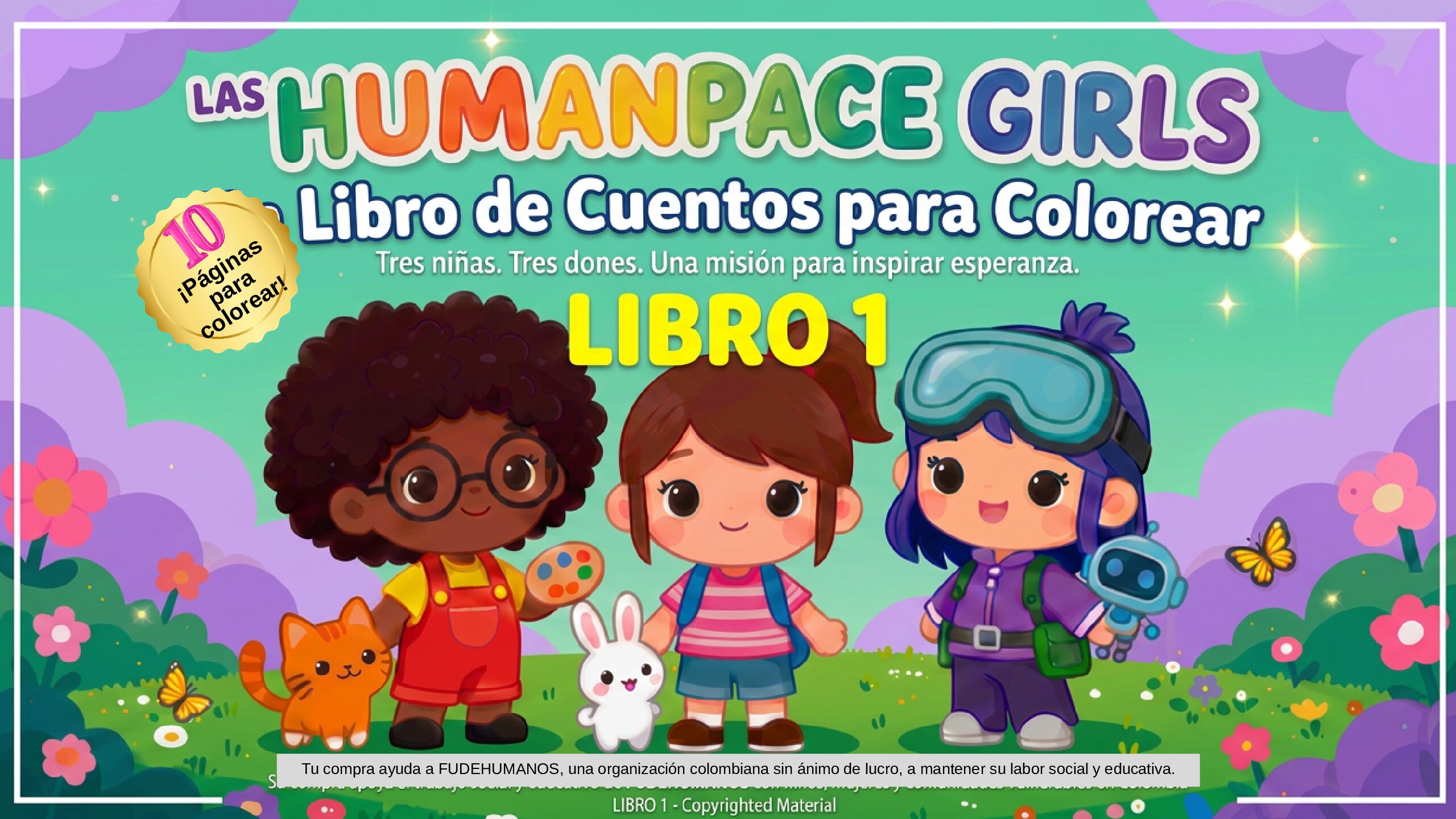 ESPAÑOL LIBRO 1 - Humanpace Girls - Libro de cuentos para colorear
