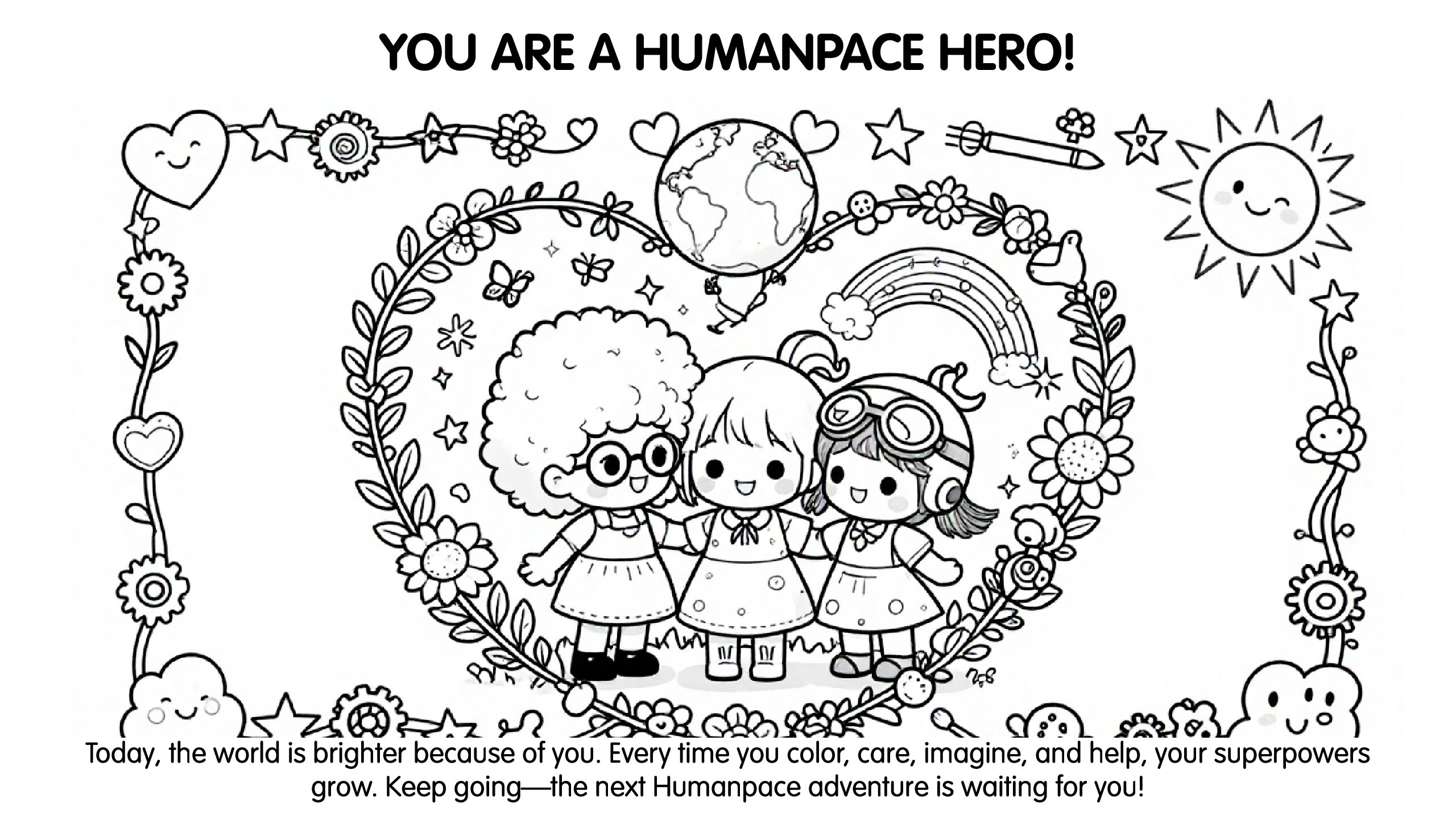 ENGLISH BOOK 1 – Humanpace Girls Coloring Storybook - Imagen 4