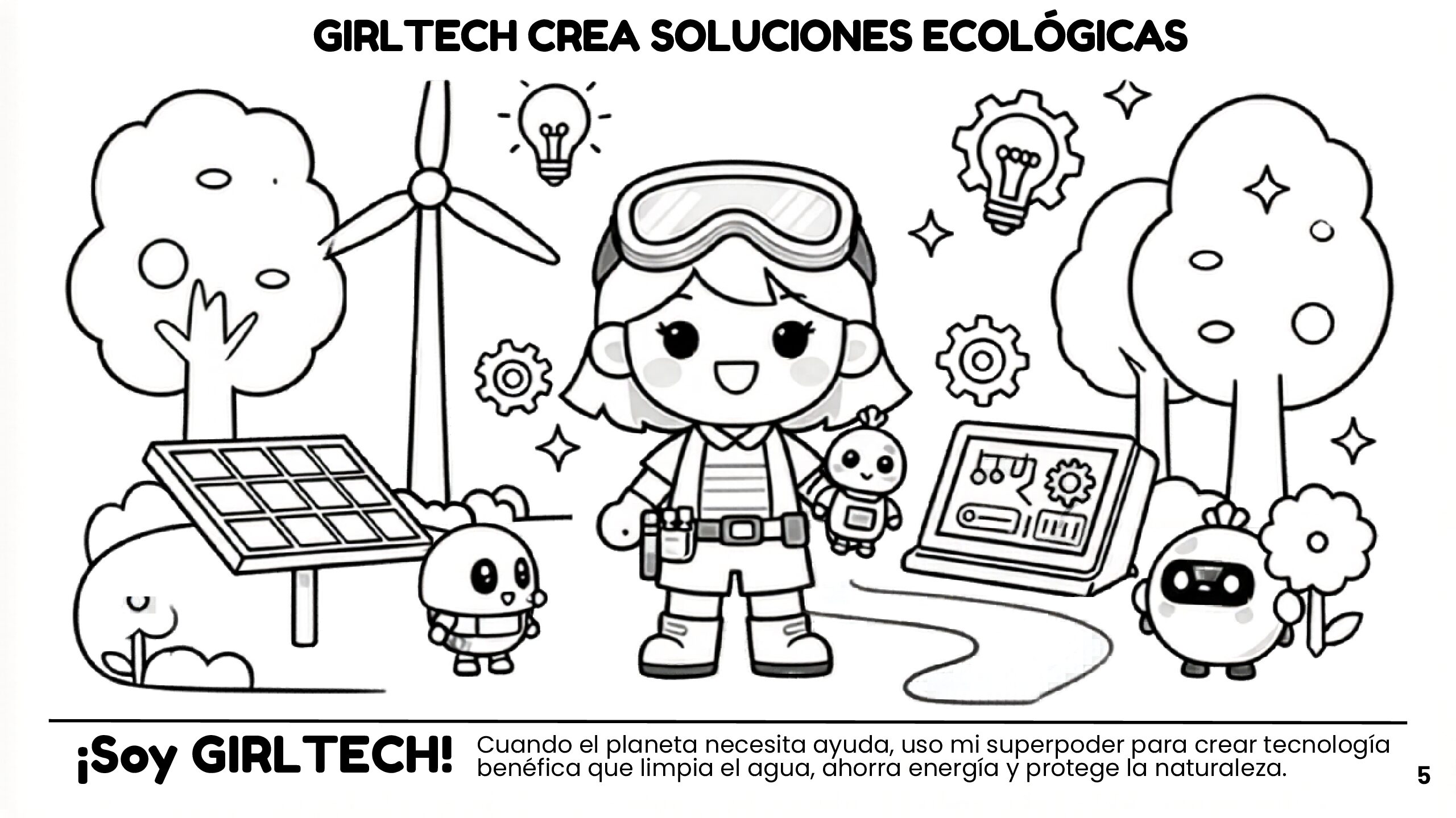ESPAÑOL LIBRO 1 - Humanpace Girls - Libro de cuentos para colorear - Imagen 2